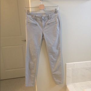 Gray super skinny Loft jeans size 4 Petite